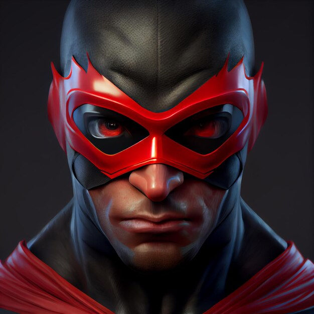Wallpaper #m2fSBJMBSpphPi3-n7nR327 Homem De Super Heroi Realista Com Ilustracao De Renderizacao 3D De
