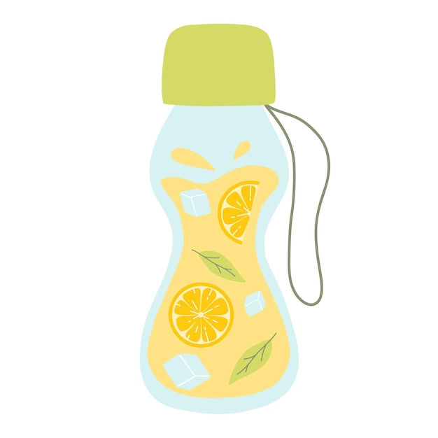 Wallpaper #JWcKB5MBSpphPi3-RcQo173 Premium Vector Bottle with Lemonade Cool Lemonade with Pieces of