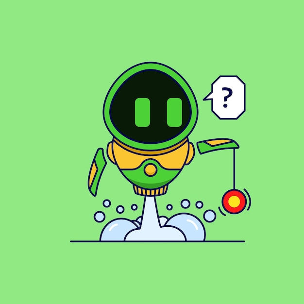 Wallpaper #vWdm9pIBSpphPi3-zYNc285 Premium Vector Robot Playing Yo Yo Toy Mascot Icon Illustration Flat