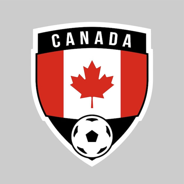 Wallpaper #yDEUNpMB5zzyi_yYZFhW186 Premium Vector Canada Shield Team Badge for Football Tournament