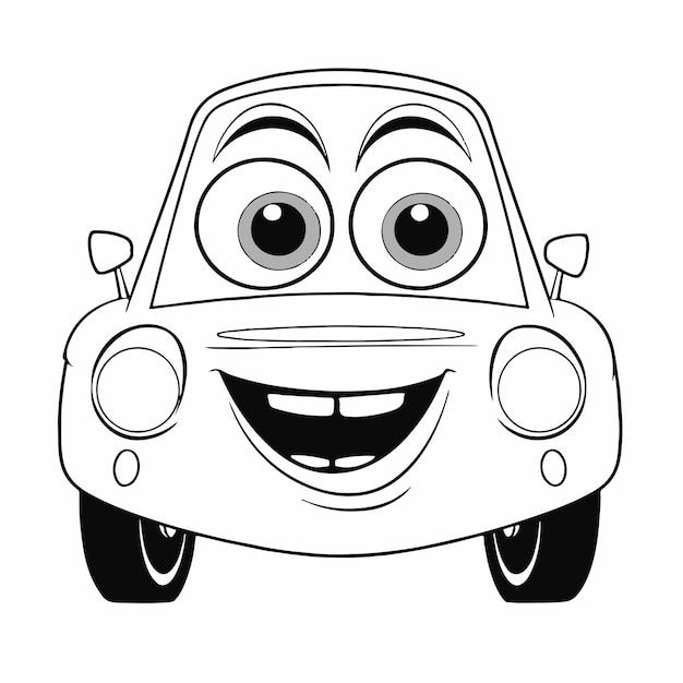 Wallpaper #JM_wOpMBOBUYluQY5LrR358 Premium Vector Car for Coloring Book or Coloring Page for Kids Vector