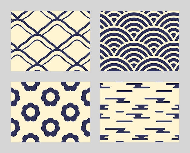 Wallpaper #ORzcQJMB8JfcLg2Jm_cY106 Premium Vector Japanese Pattern Set Japanese Pattern Design Collection