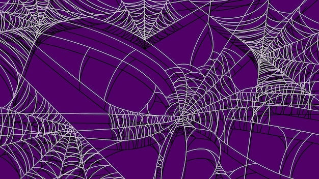 Wallpaper #cGgHF5MBSpphPi3-TQ0z197 Premium Vector Spider Web on Dark Background Halloween Design