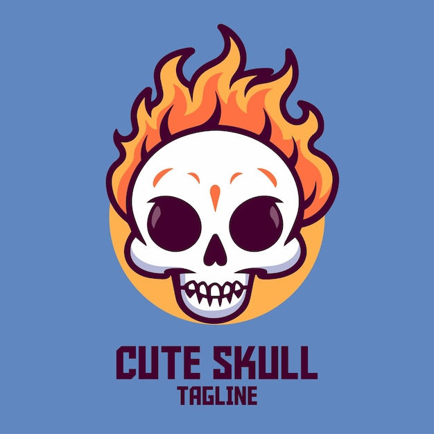 Wallpaper #XLhI2JIBJvJKYCmEa-fn268 Premium Vector Isolated Flat Vector Flaming Skull