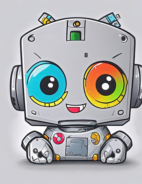 Wallpaper #vWdm9pIBSpphPi3-zYNc273 Premium Vector Illustratortion Vector Cute Funny Baby Robot
