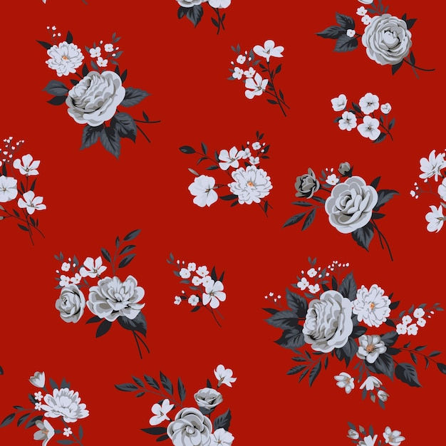 Wallpaper #LXf-KJMB-pgBXx60Uqym259 Premium Vector Trendy Floral Background with Elegant Small Flowers on