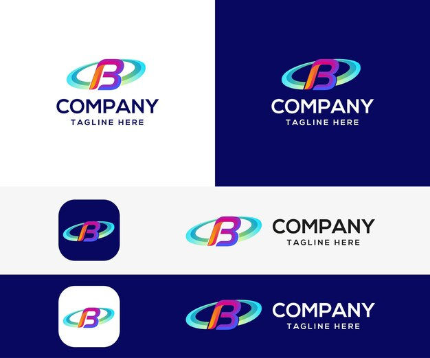 Wallpaper #qx07LZMBlOZrFDOk4M_h60 Premium Vector Letter B 3D Colorful Logo Design