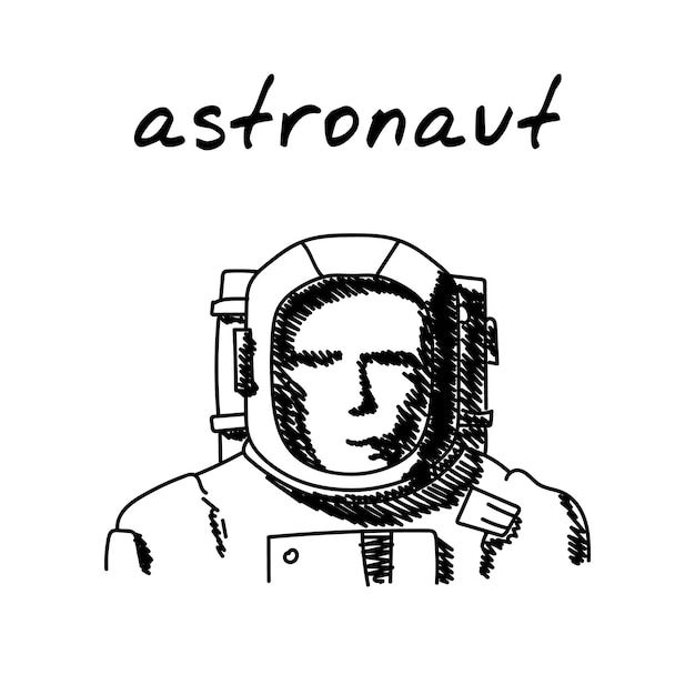 Wallpaper #e2eE_JIBSpphPi3-ZZiW387 Premium Vector Astronaut in Spacesuit Handdrawn Illustration Cartoon