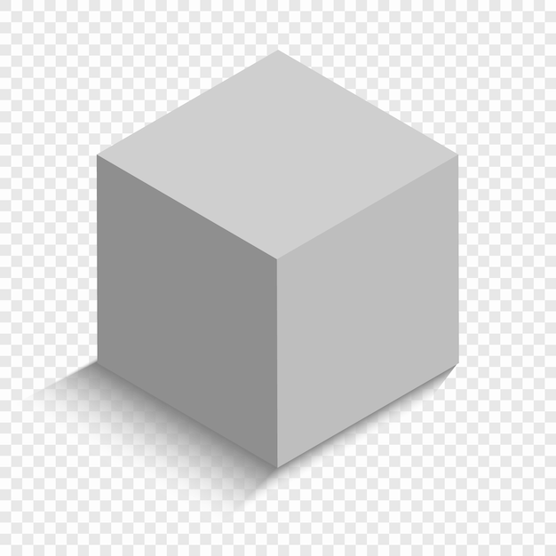 Wallpaper #_2cZC5MBSpphPi3-tdcF162 Premium Vector White Cube with a Perspective 3D Box Model with a Shadow