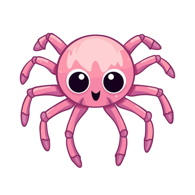 Wallpaper #k_RZOpMBKFX8bn3rE3j068 Premium Vector Halloween Cute Pink Spider Clip Art Vector