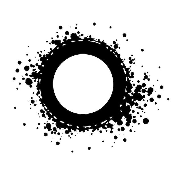 Wallpaper #uZyD4pIBZHQxiYarEcDh373 Premium Vector Grunge Frame Round Circle Imprint Oval Border Splash