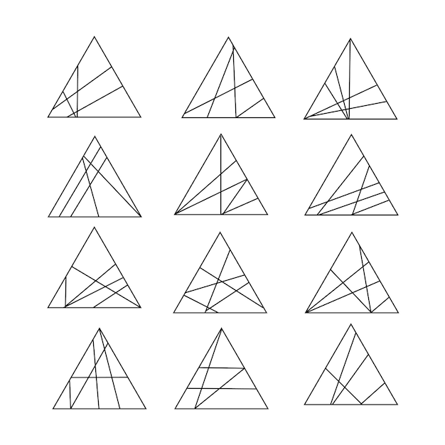 Wallpaper #Dbiz25IBJvJKYCmE9fje106 Premium Vector Simple Triangle Geometry Abstract Doodle