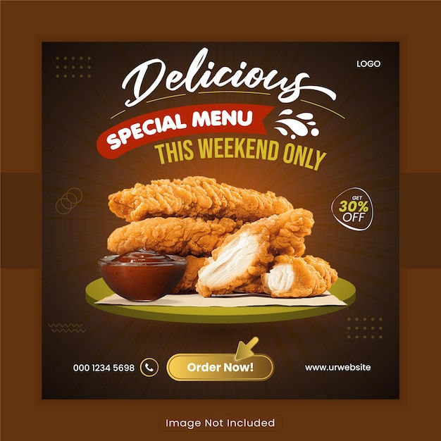 Wallpaper #lWe_75IBSpphPi3-ZGNL168 Premium Vector Chicken Social Media Vector Graphic Template and