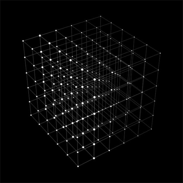 Wallpaper #_2cZC5MBSpphPi3-tdcF85 Premium Vector Abstract Background with Cube Vector Illustration