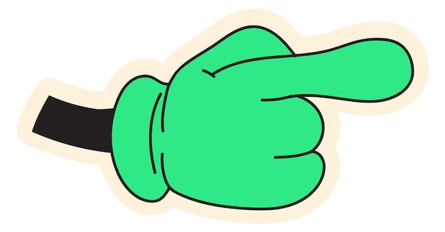 Wallpaper #AGcI75IBSpphPi3-VmDL213 Premium Vector Pointing Finger Gesture in Retro Cartoon Style Comic
