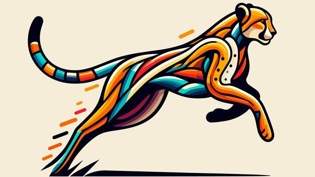 Wallpaper #Kx2eLJMBlOZrFDOkM8tF243 Premium Vector Vector Wild Cheetah Running Illustration