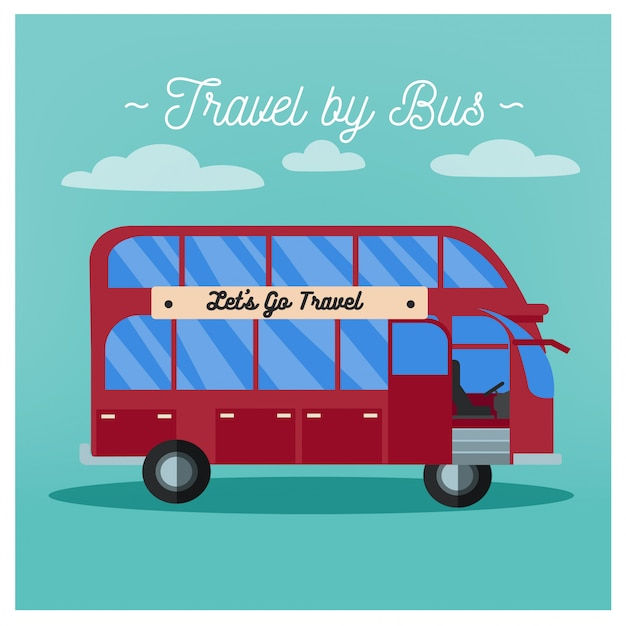 Wallpaper #5_8FapMB3lSXT3zUC-WN352 Premium Vector Travel by Bus Tourism Industry Bus Travel Mode of