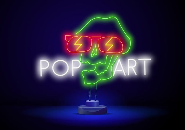 Wallpaper #BWe8C5MBSpphPi3-rNuv293 Premium Vector Neon Sign Retro Neon Skull Signboard on Purple