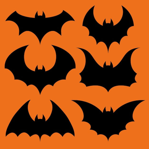 Wallpaper #r3KDMpMBX2lk1u3ogFrF50 Premium Vector Set of Vampire Bats Silhouette