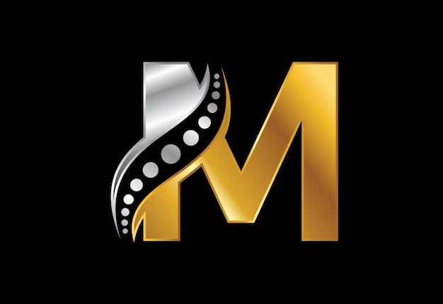 Wallpaper #eAMCZZMBpyOg8YnEXNjM358 Premium Vector Initial Letter M Sign Symbol with Olive Branch Wreath