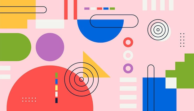 Wallpaper #WL7wKZMByHDW_7MSOmgS169 Premium Vector Colorful Abstract Background Vector Design with Flat Style