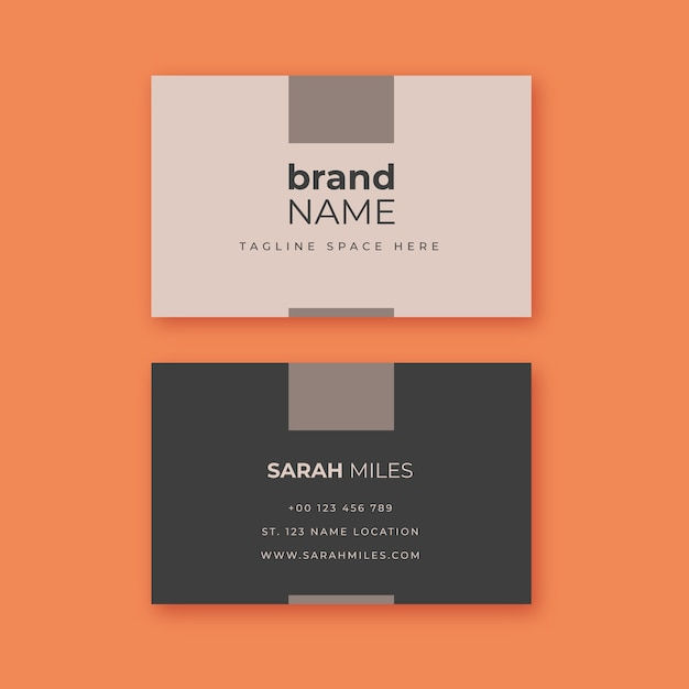 Wallpaper #XR0NLZMBlOZrFDOkqs4j135 Premium Vector Flat Design Minimalist Business Card Template