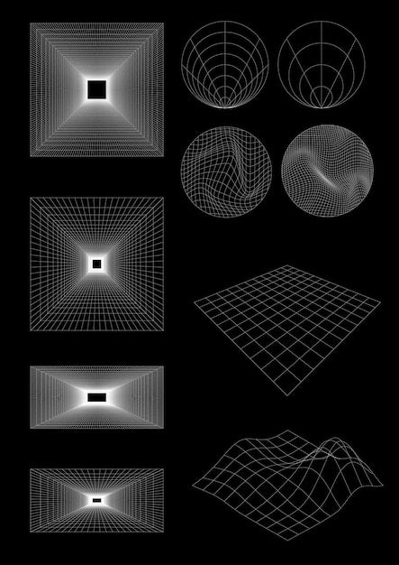 Wallpaper #TzGVNZMB5zzyi_yYJ1cv120 Premium Vector Wireframe Abstract Geometric Vectors Elements in
