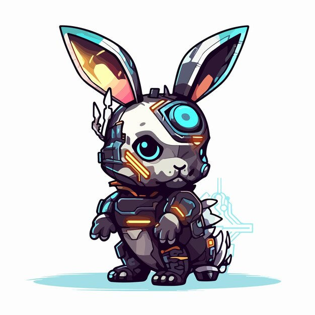 Wallpaper #qa3MMZMBKf019FdaUxGB61 Premium Vector Cool Cyberpunk Bunny Vector Design