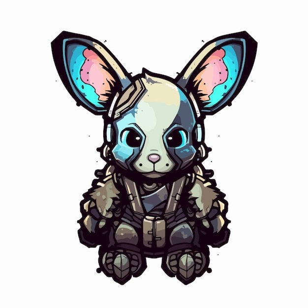 Wallpaper #qa3MMZMBKf019FdaUxGB83 Premium Vector Cool Cyberpunk Bunny Vector Design