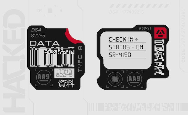 Wallpaper #IwNKY5MBpyOg8YnEldVx44 Premium Vector Cyberpunk Decals Set Set of Vector Stickers and