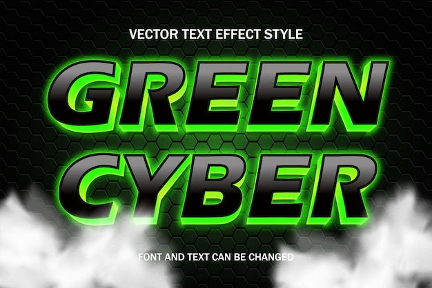 Wallpaper #FM5vJZMB71dOy6JZ5RSb130 Premium Vector Green Cyber Light Font Typography Lettering 3D