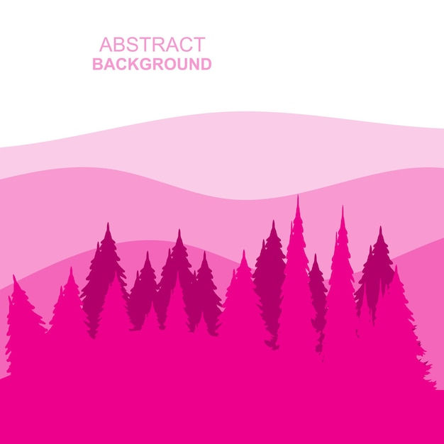 Wallpaper #qh0TLZMBlOZrFDOkGc5n183 Premium Vector Abstract Forest Mountains Vector Illustration