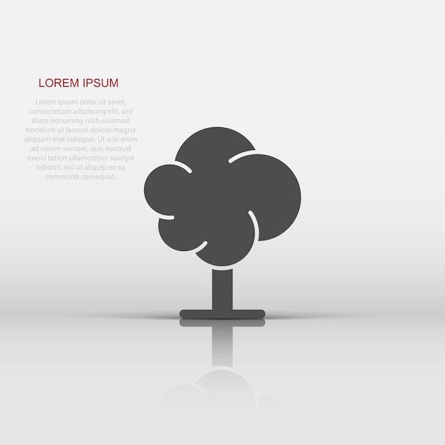 Wallpaper #gXfEJ5MB-pgBXx60hqcW326 Premium Vector Tree Icon in Flat Style Forest Vector Illustration on