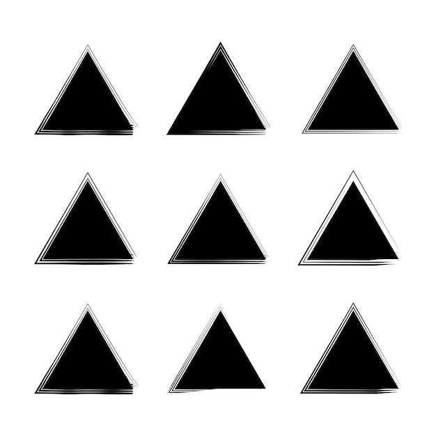 Wallpaper #PmeuAJMBSpphPi3-_adt89 Premium Vector Brush Triangles Draw Geometric Shapes Illustration