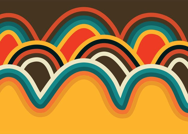 Wallpaper #9f5a4 Premium Vector Retro Seamless Background Pattern