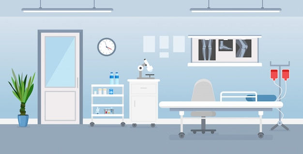 Wallpaper #MWcjC5MBSpphPi3-X9jd293 Premium Vector Vector Illustration of Hospital Room Interior with