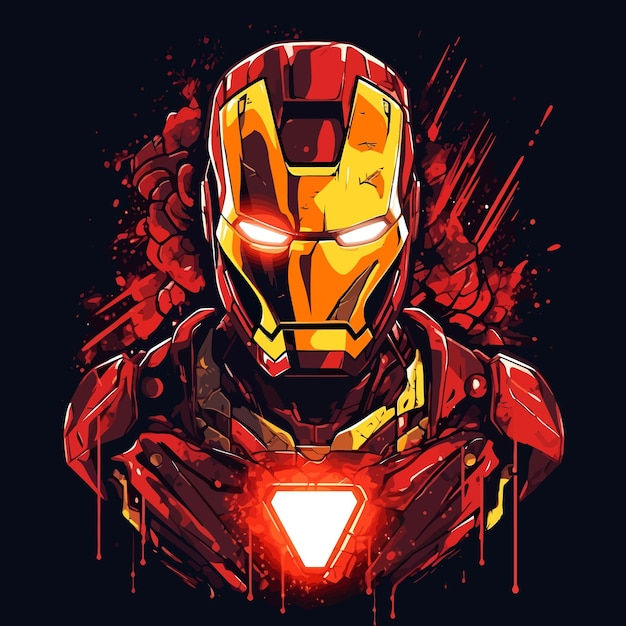 Wallpaper #3zEbNpMB5zzyi_yYd1hO14 Premium Vector Iron Man in Mascot Esports and Gaming Logo Design