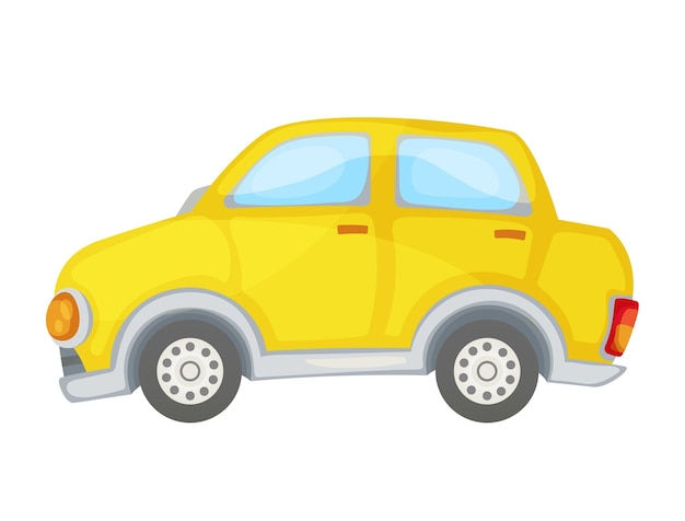 Wallpaper #60421 Yellow Mini Car Cartoon Vector Illustration 1910070 Vector Art at Vecteezy