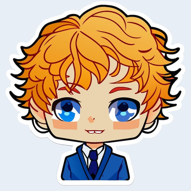 Wallpaper #zrgO3JIBJvJKYCmE5_lC136 Premium Vector Cute Chibi Boy Hand Drawn Cartoon Sticker Icon Concept