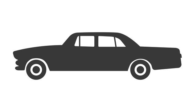 Wallpaper #GGfAC5MBSpphPi3-iNun205 Premium Vector Retro Car Silhouette Side View