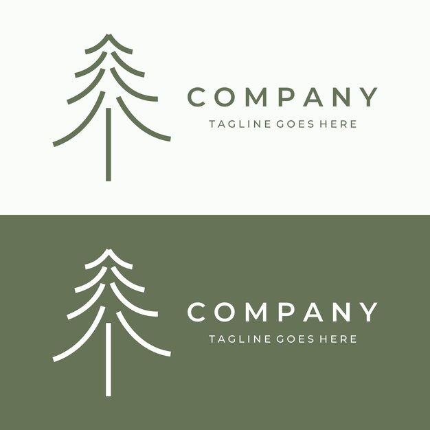 Wallpaper #BGdQC5MBSpphPi3-qtkV296 Premium Vector Creative Abstract Pine Tree and Pine Forest Logo