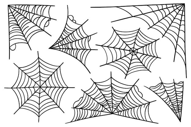 Wallpaper #52dP85IBSpphPi3-BnRA21 Premium Vector Web Spider Vector Illustration Set Outline