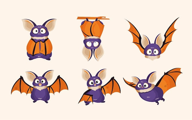 Wallpaper #r3KDMpMBX2lk1u3ogFrF187 Premium Vector Cute Halloween Vampire Bats Clipart Illustrations Icons