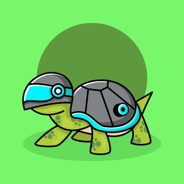 Wallpaper #KO9sS5MBMN-XEVvVwjtk12 Premium Vector Cute Cyberpunk Turtle Cartoon Illustration