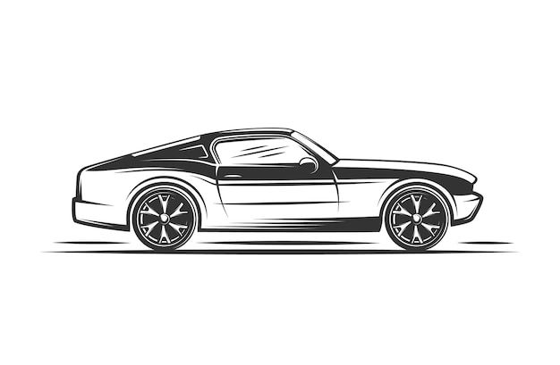 Wallpaper #O0LWPZMBOBpx0NhmgMav41 Premium Vector Silhouette of a Sports Car Side View Isolated on a