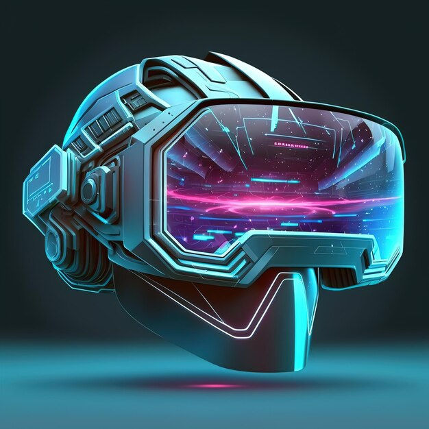 Wallpaper #fz9aPJMBLiIJ4c9OJZHX206 Premium Photo Scifi Helmet Hud Virtual Reality 3D Illustration