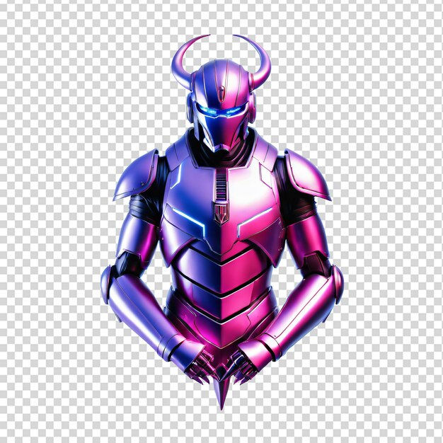 Wallpaper #VW1GapcBycdYOYFTCnGb49 Premium Psd Futuristic Cyberpunk Robot with Horns Isolated on