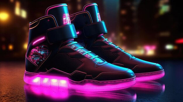 Wallpaper #u_-ya5MB3lSXT3zUG-iX110 Premium AI Image Cyberpunk Sneakers