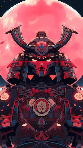 Wallpaper #gkA2MZMBJhL2WPbaCsWi312 Premium AI Image Hand Drawn Cartoon Anime Japanese Armor Samurai