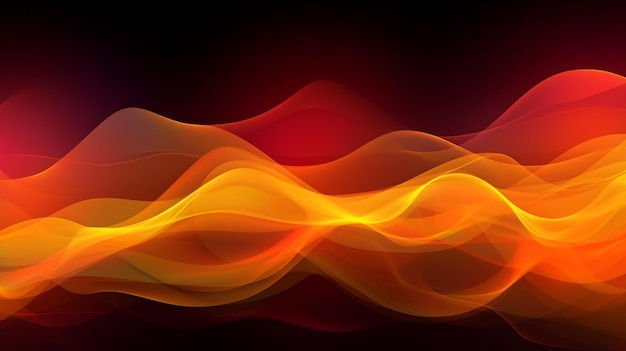 Wallpaper #OWisGZMBSpphPi3-0Bjv371 Premium AI Image Abstract Background with Orange and Yellow Waves on